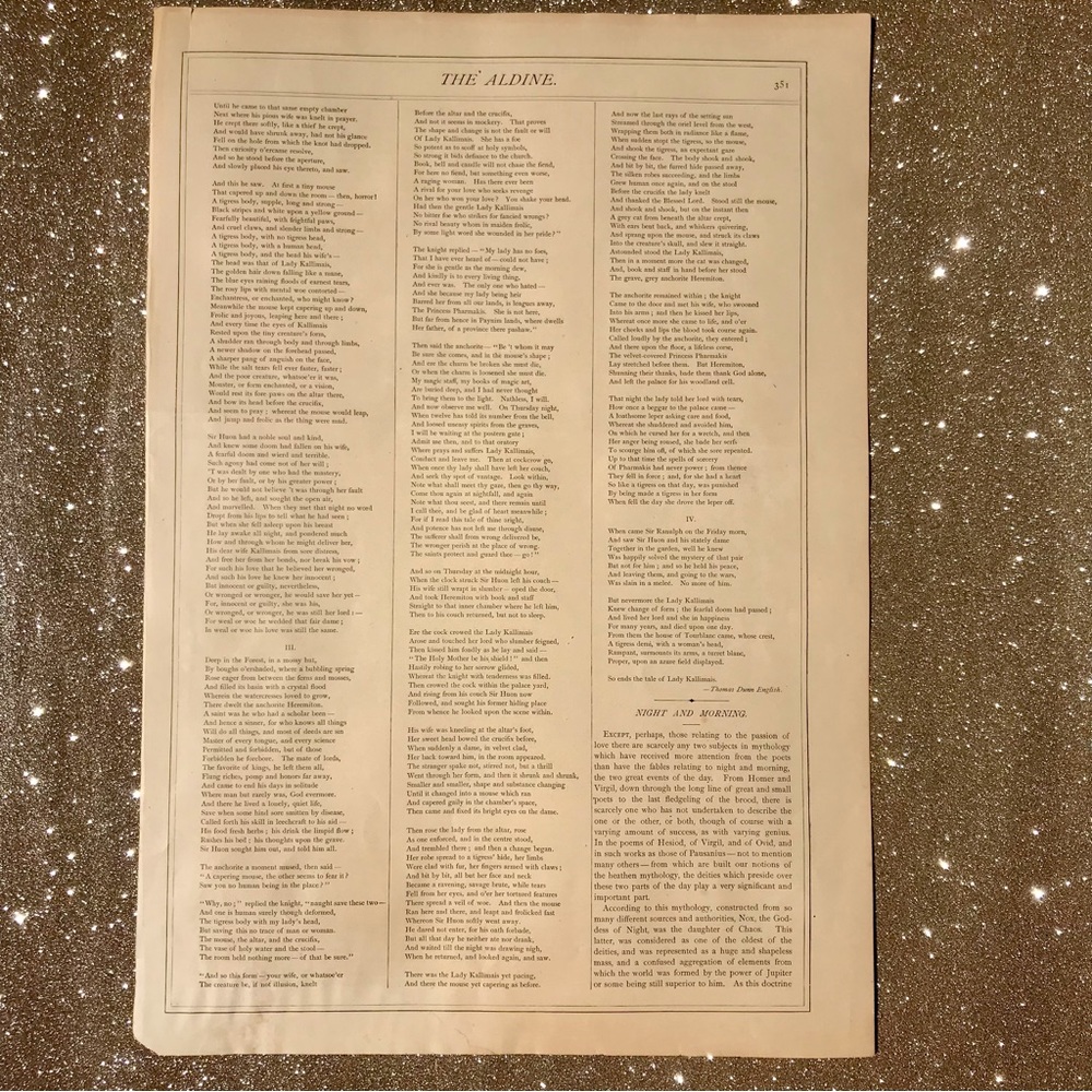 Angel Night Print by R. Brend’amour 1875 vintage art - Picture 7 of 13